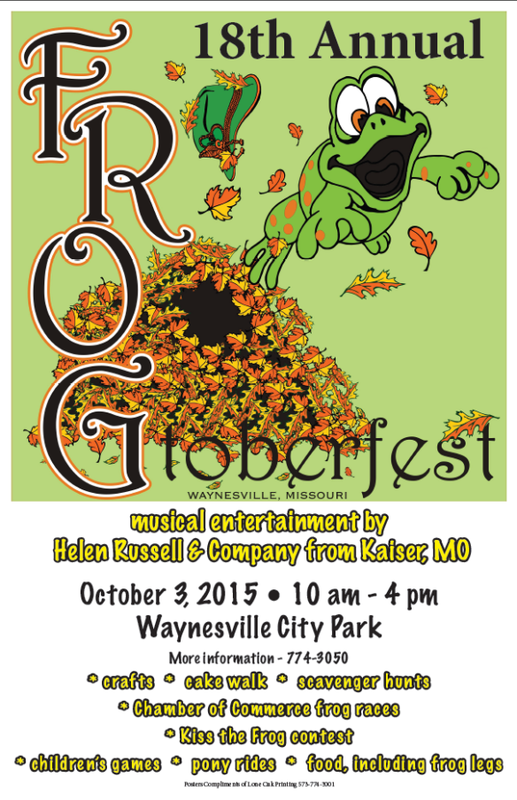 October 3 Frogtoberfest