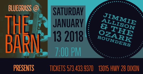 January 13 Jimmy Allison &amp; The Ozark Rounders